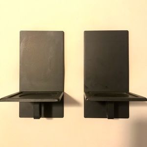 Set of metal wall sconces